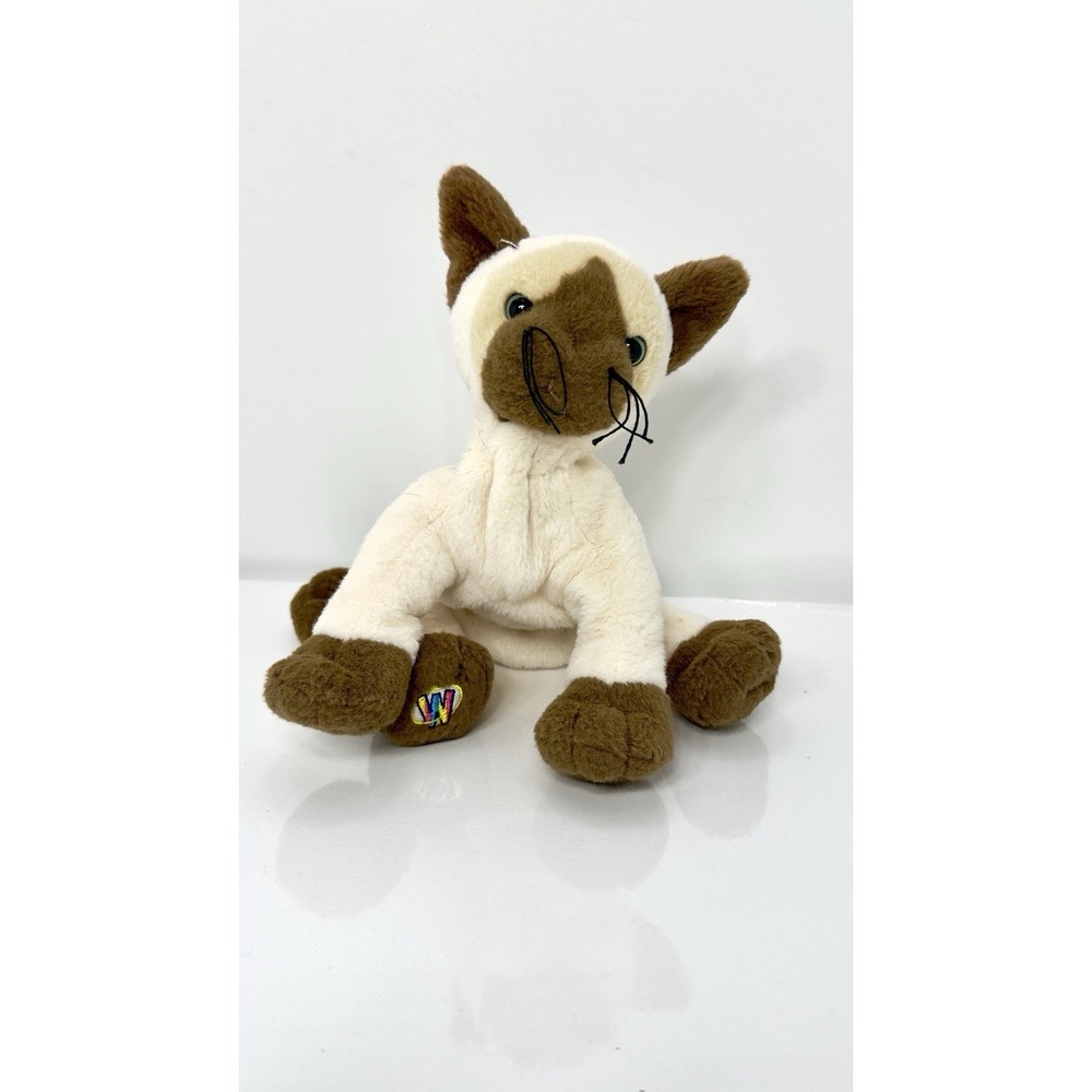 Webkinz Siamese Cat Plush HM160 Kitty Stuffed Animal No Code Ganz 8 in
